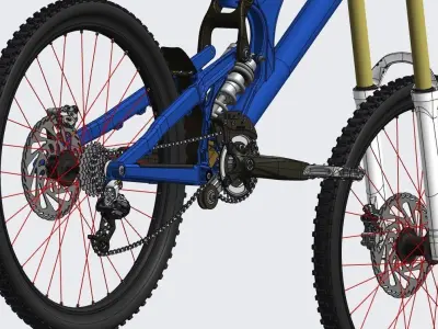 Mountain bike Free 3D model