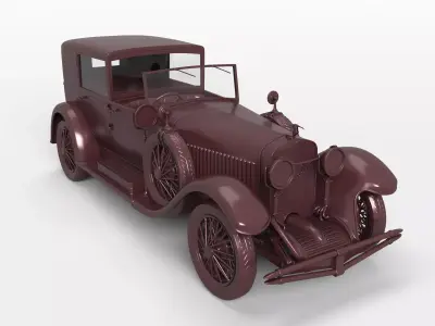 1930 HISPANO-SUIZA H6C 3D print model