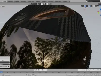 Helmet agv 70 anniversary Low-poly 3D model