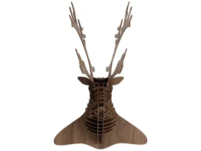Wall Decor DEER HEAD by Devran Rahim 3D model