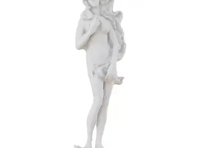 Bas-relief of a Woman on the Wall 2 3D model
