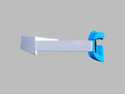 Eye Safety Googles Low-poly 3D model