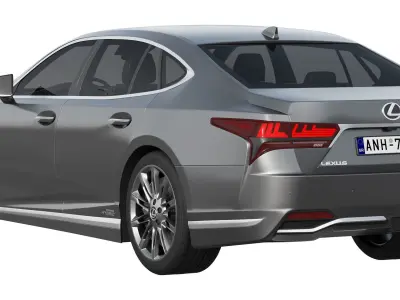 Lexus LS500h Hybrid 2022 3D model