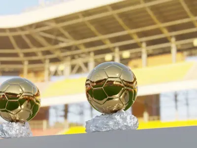 Fifa Golden Ball Ballon Dor Low-poly 3D model