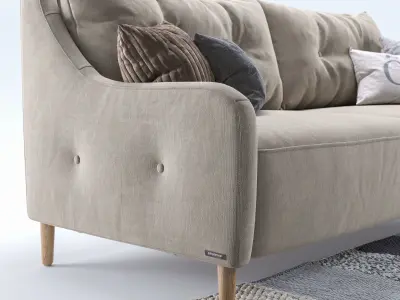 Jenson armchair and sofa 2 3D model