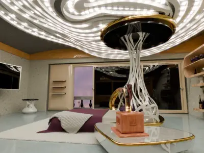 Hotel Room Interior 3D model