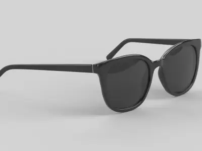 Cateye Eyewear Glasses Low-poly 3D model