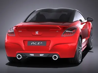 Peugeot RCZ R 2015 VRAY 3D model