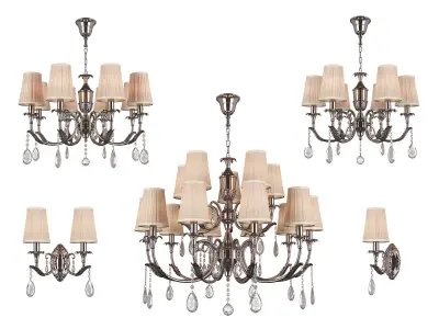 691 Cappa Purple Osgona Collection of Lamps 3D Model Pack