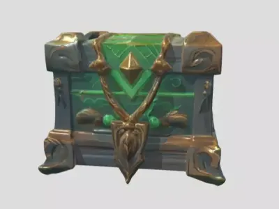 Treasure Chest by Tripo Free low-poly 3D model