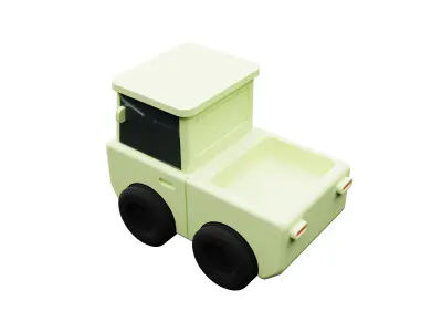 Adorable Printable Toy Vehicle Set for Kids - Commercial Use 3D print model