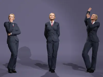 Realistic Woman Cate Blanchett from Squid Game Season 3 3D model