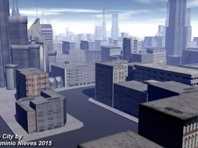 gbdfsgdnj city Free low-poly 3D model