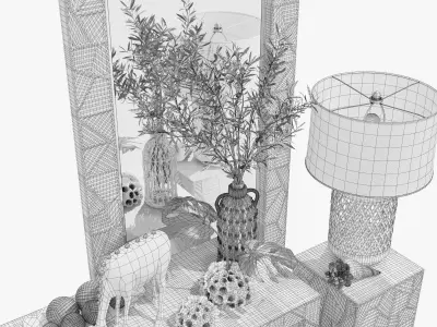 Arteriors Home Marsh decorative set  3D model