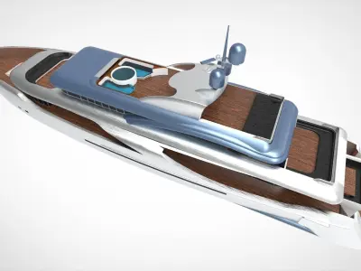 Yacth Modelling 66m to 66cm 3D model