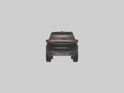 Luxury SUV with Leather Seats model Low-poly 3D model