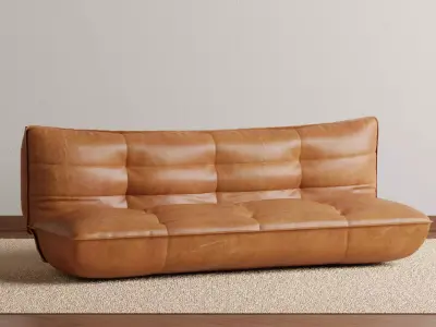 Grace Leather Sleeper XL 3D model