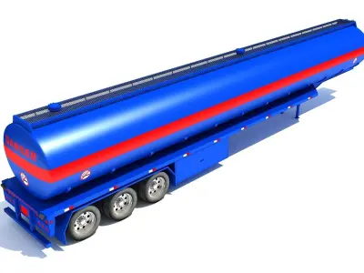 Tanker Trailer Models 3D model