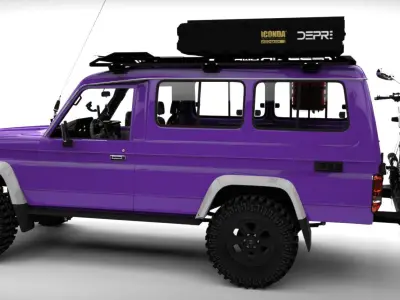 TOYOTA LAND CRUISER WAGON 79  Low-poly 3D model
