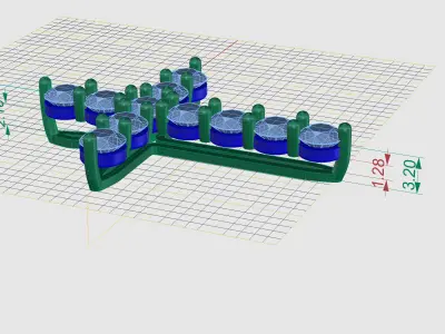 Luxury Diamonds Cross multiple sizes Pack 3D print model