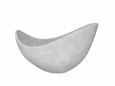 Designer Concrete Bowl 3D model