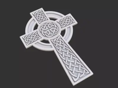 Celtic cross 3D model