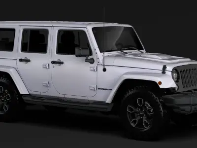 Jeep Wrangler Unlimited Smoky Mountain JK 2017 3D model