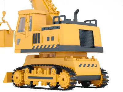 Toy Crane  3D model