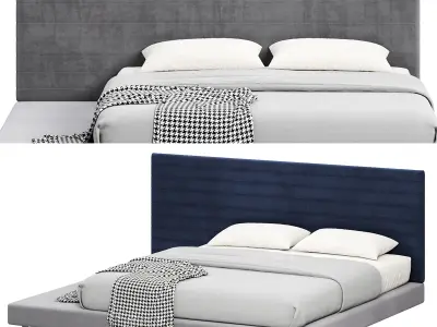 Pantelleria Bed Queen by HINTEX 3D model