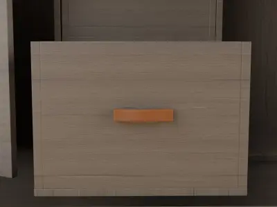 Wooden cabinet design 3D model