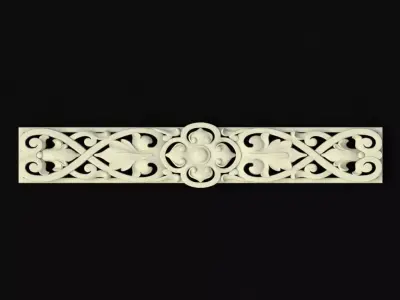 Central decor ornament for furniture 3D model 663