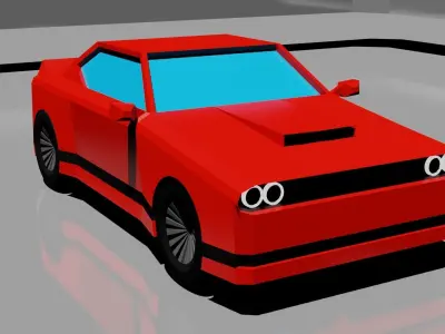 Low poly cars lamborghini Low-poly 3D model