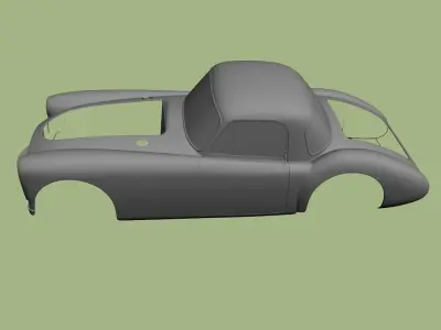 MG MGA Coupe body 3D model