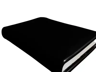 Luxury Crocodile Skin Bound Book Low-poly 3D model