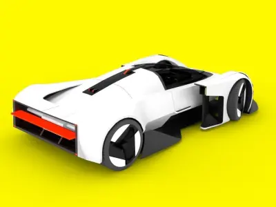 Polestar Synergy Concept  Low-poly 3D model