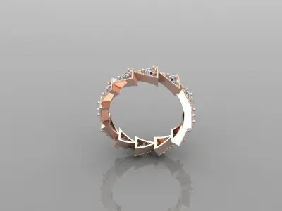 Solitaire Ring Version 1 SR39 3D model