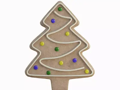 Gingerbread Cookie Tree 03 3D model