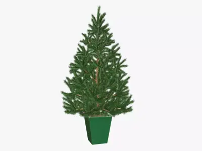 Fir tree artificial 04 3D model