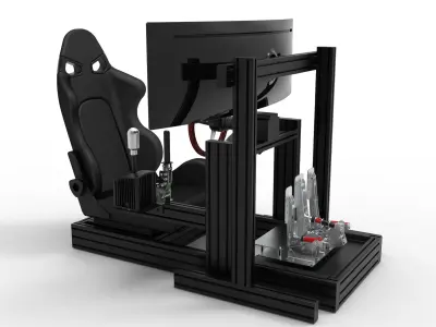 Sim Rig Racing Cockpit 3D model
