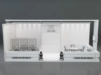  Booth Exhibition Stand a638e 3D model