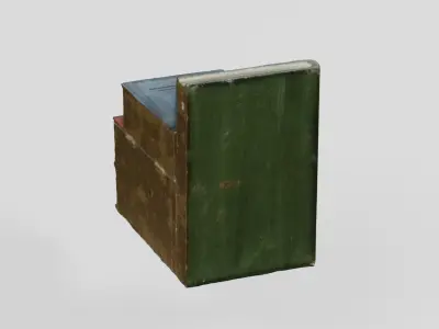 Wooden Ornament Bookend 3D scan PBR 4K textures 3D model