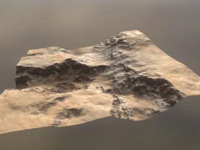 Desert Biome 1 Low-poly 3D model