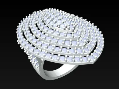 Diamond Ring - Womens Rings - N5192 3D print model