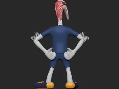 Crane Mascot Khelo India 3D print model