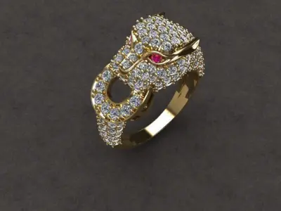 TIGER RING 3D print model