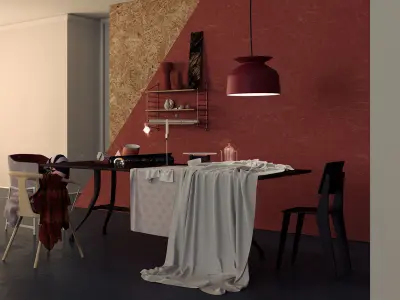 Elle Decoration Scene 3D model