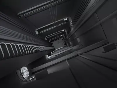 Elevator Shaft Low-poly 3D model