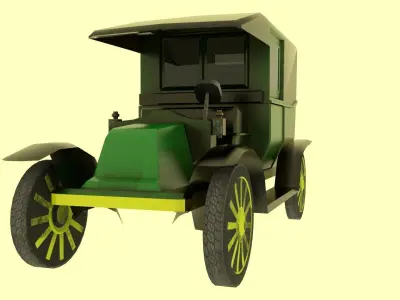 Renault Type AG Low-poly 3D model