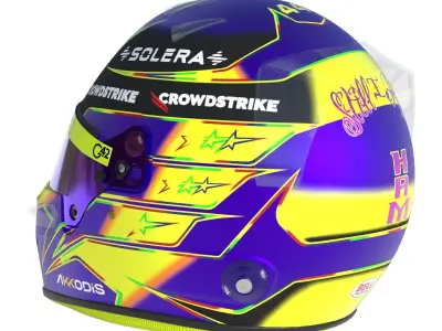 F1 Lewis Hamilton Helmet 2024 3D model