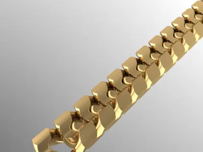 cuban chain STL 3D model